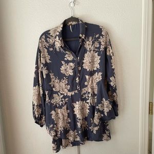 Free People Floral Tunic